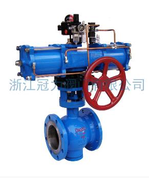 法蘭式V型球閥合流、分流、及流向自由的切換！